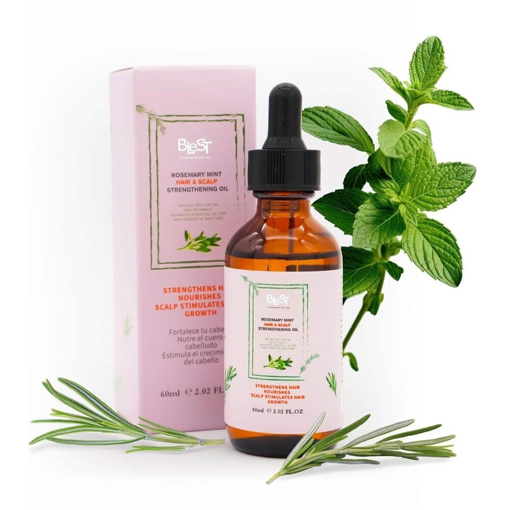 Blest - Rosemary Oil with Mint & Biotin – Hair Growth & Scalp Treatment (60ml)